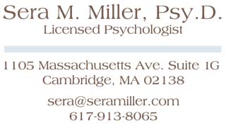 Sera Miller Cambridge Psychologist Harvard Square